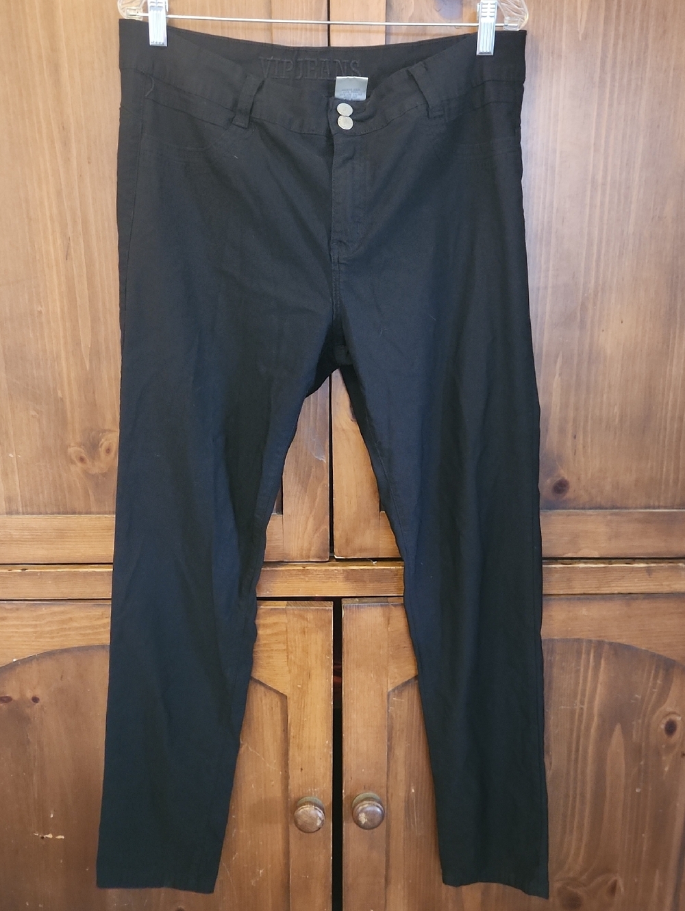 Black Straight-Leg Women's Pants